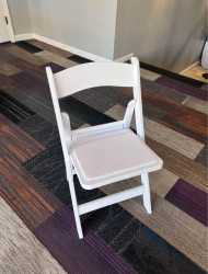 IMG 2388 1713556685 Chair - white resin with seating pad
