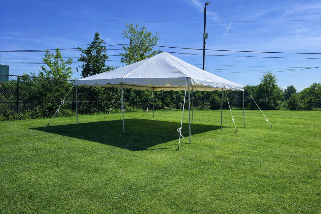 20x20 frame tent rental for weddings and outdoor events