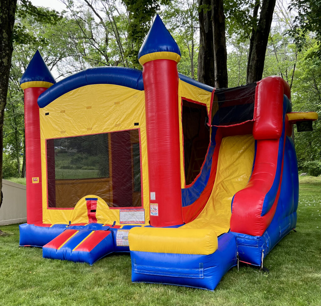 Castle Bounce House Combo inflatable with slide for parties and events