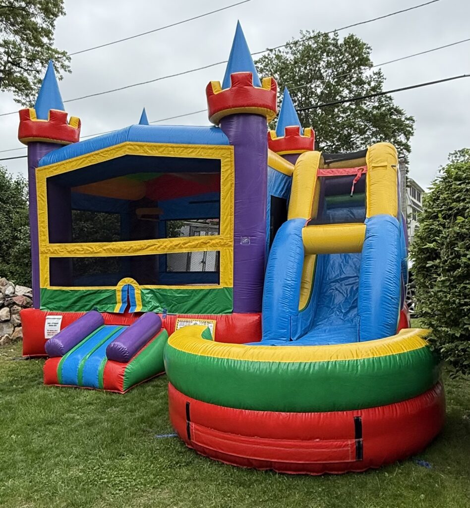 Lucky Combo Bounce House 1 Lucky Combo Bounce House Rental with Slide – We Jump LLC