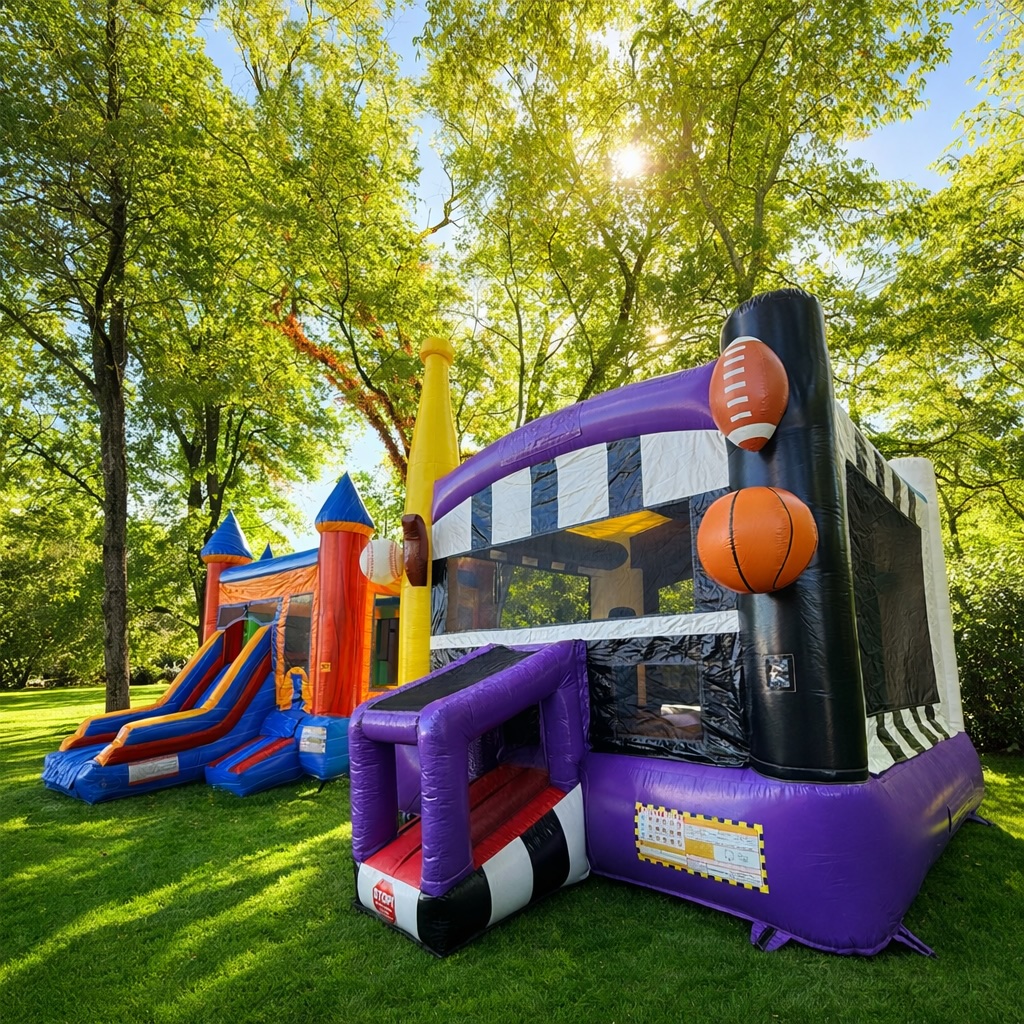 Colorful bounce house rentasl in Marblehead in MA